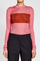 Thumbnail for your product : Calvin Klein Ribbed Silk Pullover