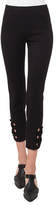 Thumbnail for your product : Akris Punto Franca Flat-Front Side Zip Leggings with Cutout Hem