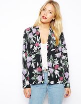 Thumbnail for your product : ASOS Soft Blazer in Floral Print