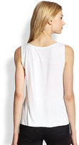Thumbnail for your product : Bailey 44 Picket Fence Silk-Paneled Jersey Tank
