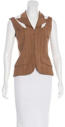Yigal Azrouel Cutout Virgin Wool Vest
