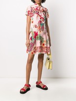 Thumbnail for your product : RED Valentino Birds of Paradise in the Forest mini dress