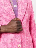 Thumbnail for your product : Baum und Pferdgarten Bia jacquard single-breasted blazer