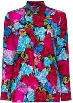 Thumbnail for your product : Versace Floral-Print Silk Shirt