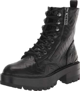 Guess Black Lace Up Boots | ShopStyle