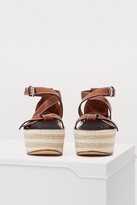 Thumbnail for your product : Loewe Gate wedge sandals