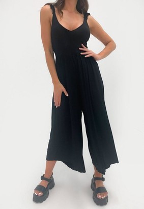 tie shoulder playsuit