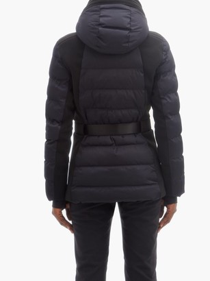 Fusalp Anouk Hooded Belted Quilted Ski Jacket - Navy