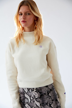 champion v neck sweatshirt white