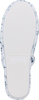 Charter Club Printed Quilted Slide Slippers, Created for Macy's