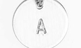 Thumbnail for your product : Nashelle Sterling Silver Initial Mini Disc Necklace