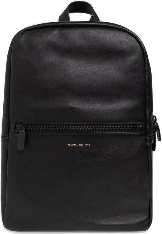 Common Projects Logo Embossed Zipped Backpack