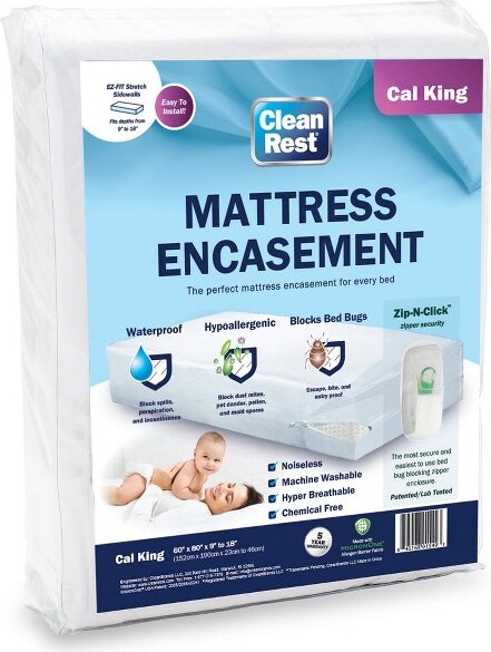 CleanRest CleanRestZipperedMattressEncasement,CalKing