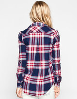 Thumbnail for your product : Full Tilt Plaid Mix Womens Flannel Shirt