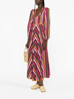 Thumbnail for your product : Zimmermann Ginger striped cotton maxi dress