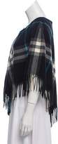 Thumbnail for your product : Burberry Wool Nova Check Poncho