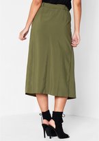 Thumbnail for your product : Missy Empire Sora Khaki Overlay Midi Skirt