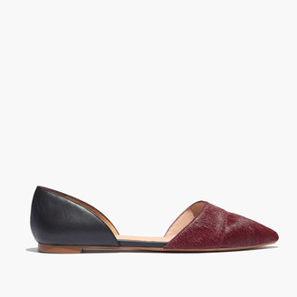 Madewell The d'Orsay Flat in Calf Hair and Leather