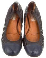 Thumbnail for your product : Lanvin Leather Cap-Toe Flats