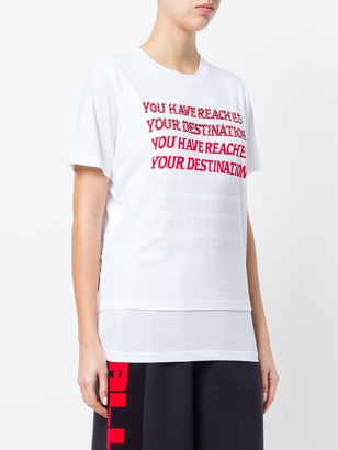 Stella McCartney embellished slogan T-shirt