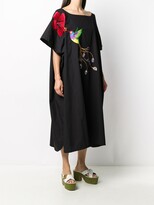 Thumbnail for your product : Stella Jean Bird Embroidery Midi Dress