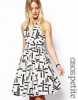Thumbnail for your product : ASOS Petite PETITE Exclusive Printed Halter Sundress - Print