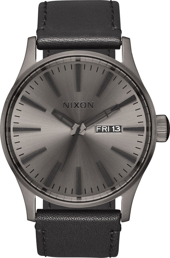 The Sentry Leather Strap Watch, 42mm