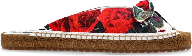 Dolce & Gabbana Floral Printed Slides