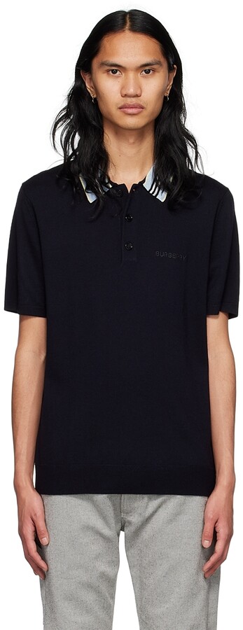 Men Burberry Striped Polo Shirt | Shop the world's largest 