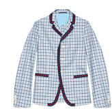 Thumbnail for your product : Gucci Iris check cotton twill jacket