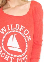 Thumbnail for your product : Wildfox Couture Sail On Cozy Raglan in Lifeguard