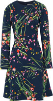 Thumbnail for your product : Lela Rose Floral-print Stretch-crepe Dress