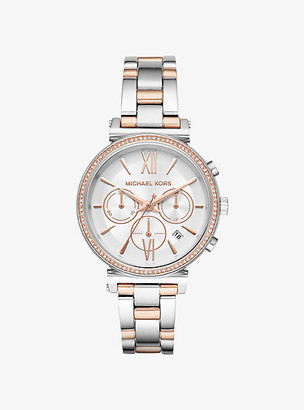 Michael Kors Sofie Pave Two-Tone Watch - Two Tone