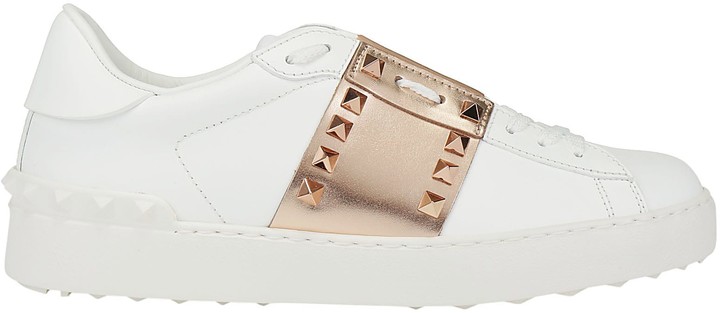 rose gold valentino shoes