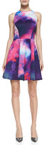 Thumbnail for your product : Ted Baker Summer At Dusk Cloud-Print Fit-And-Flare Dress