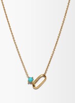 Thumbnail for your product : LIZZIE MANDLER December Birthstone Turquoise & 18kt Gold Necklace