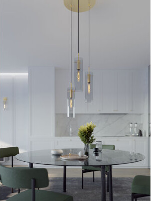 AFX Leo 3-Light Round Pendant - 120V - 60W