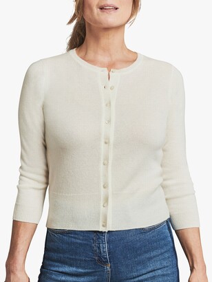 Pure Collection Cropped Cashmere Cardigan - ShopStyle