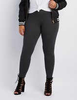 Thumbnail for your product : Charlotte Russe Plus Size Stretch Cotton Leggings