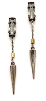 Thumbnail for your product : Bing Bang Baguette Crystal Spike Drop Earrings