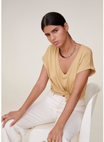 Thumbnail for your product : MANGO Jersey Basic V Neck Tee - Brown