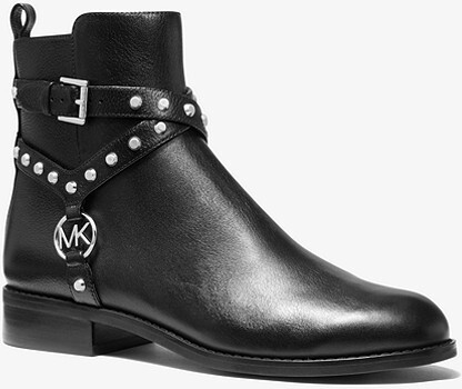 Michael Kors Preston Studded Leather Ankle Boot - ShopStyle