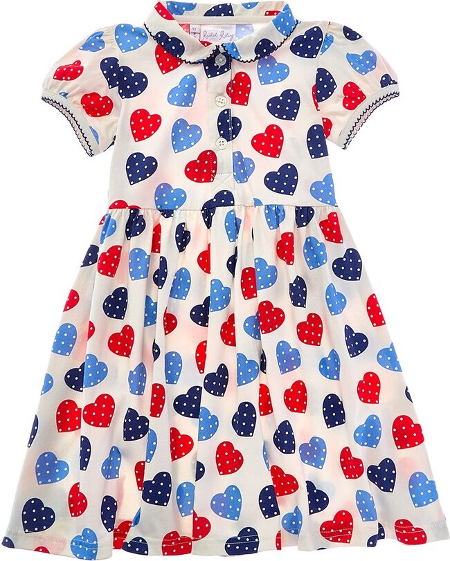 Rachel Riley Scatter Heart Jersey Dress