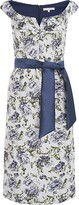 Thumbnail for your product : Kay Unger Millie Belted Floral Midi-Dress