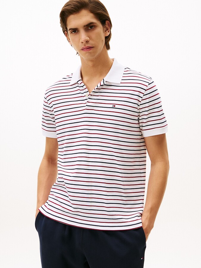 Tommy Hilfiger Men's Regular Fit Smooth Cotton Interlock Polo - White - XXXL