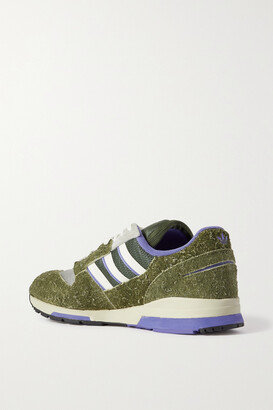 スニーカー MESH SNEAKERS SUEDE PROFILES adidas Zx 420 Suede And Mesh Sneakers - Green - ShopStyle