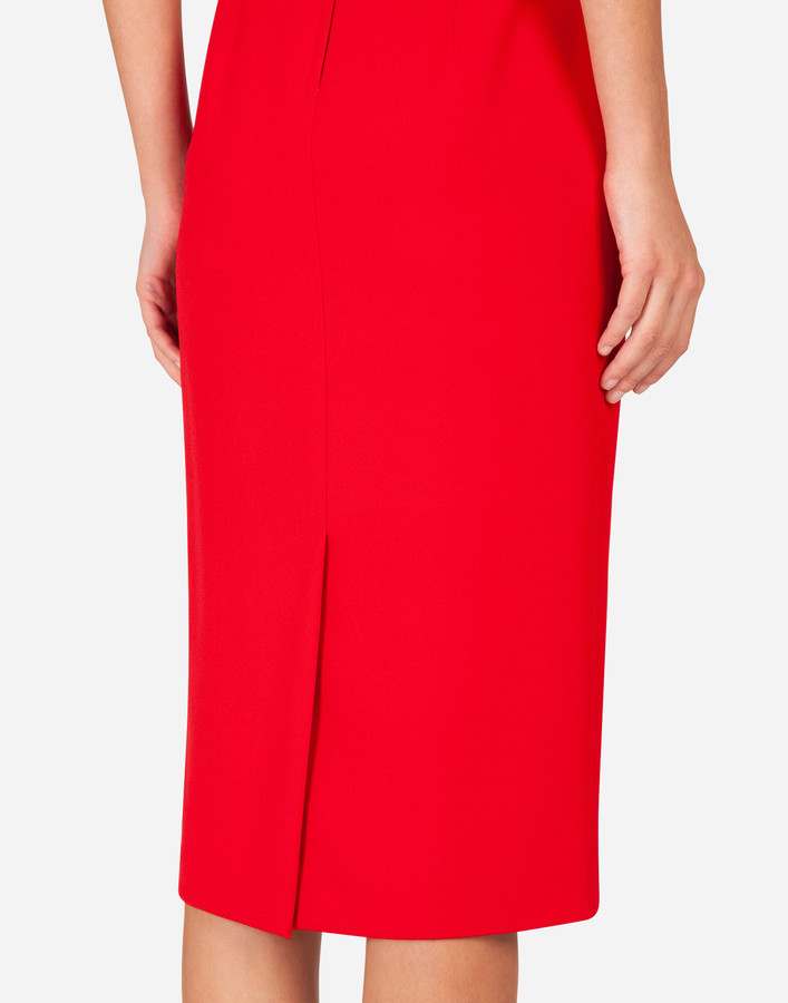 Dolce & Gabbana Cady Fabric Midi Dress ShopStyle Bridal