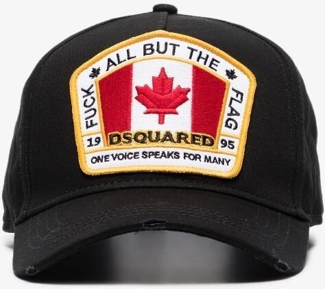 DSQUARED2 Black Canada Patch Baseball Cap - ShopStyle Hats
