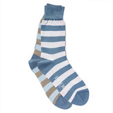 Thumbnail for your product : Thomas Pink Odd Stripe Socks