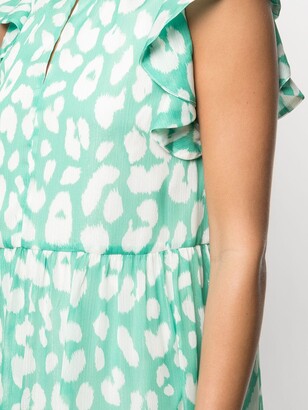 Milly Mona leopard-print chiffon dress